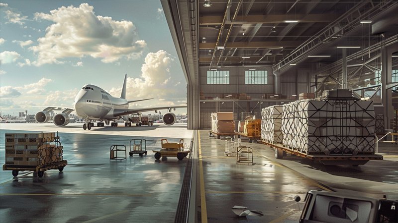 alt="A busy freight port"